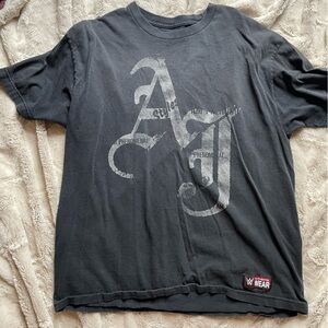 WWE AJ Styles Gray Graphic Tee